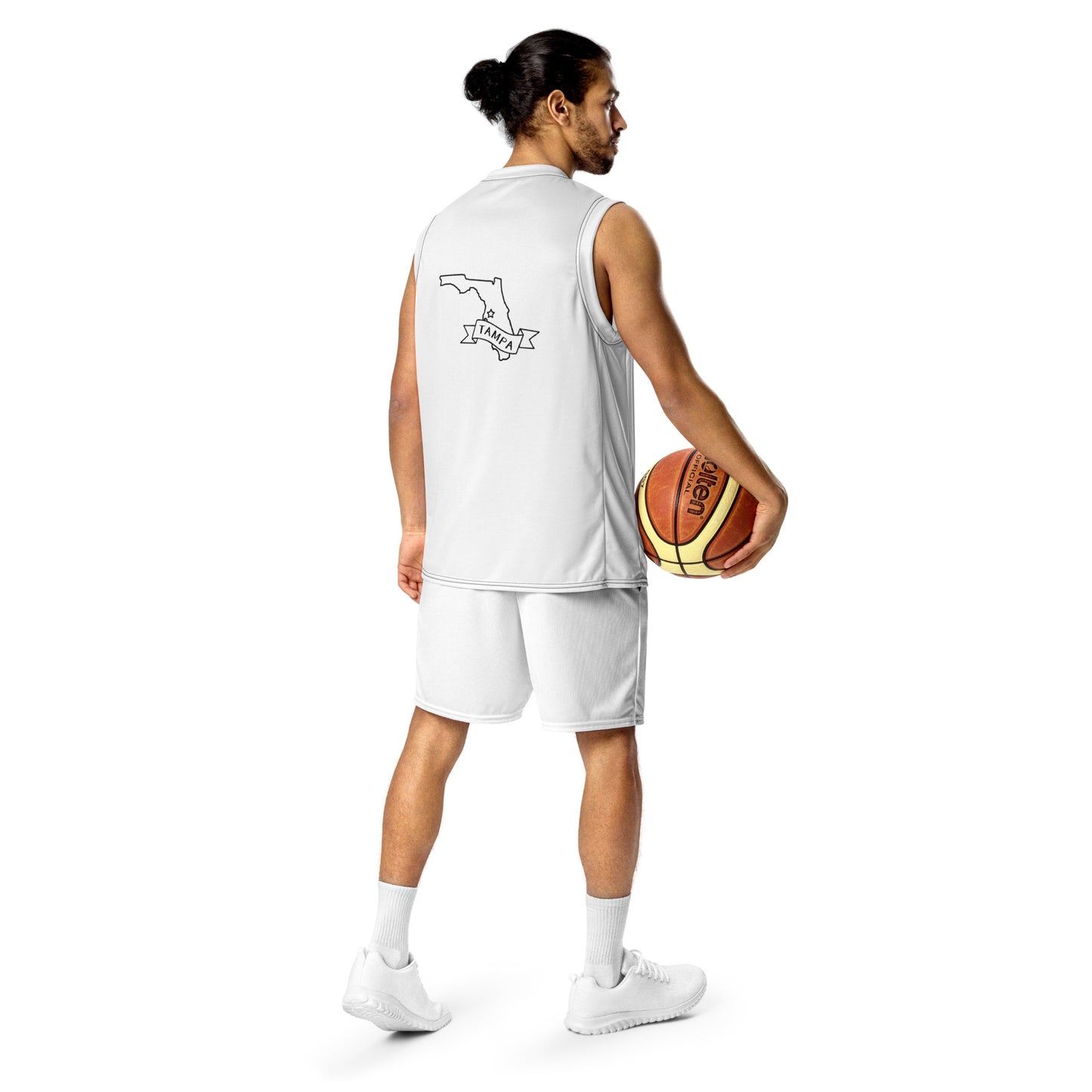 Recycled unisex basketball jersey